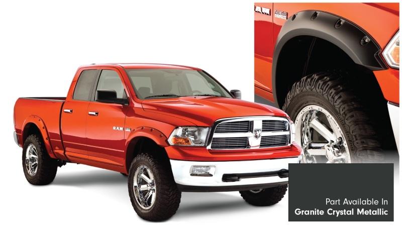 Bushwacker 16-18 Ram 1500 Fleetside Pocket Style Flares 4pc 67.4/76.3/96.3in Bed - Granite Crystal 50915-65 Main Image