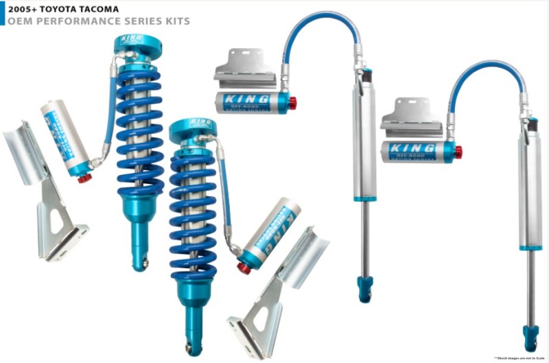 King Shocks 2005+ Toyota Tacoma (6 Lug) Fr 2.5 Dia Rem Res 700lb SR Coilover w/Adj (Pair/No Return) 25001-119A-700