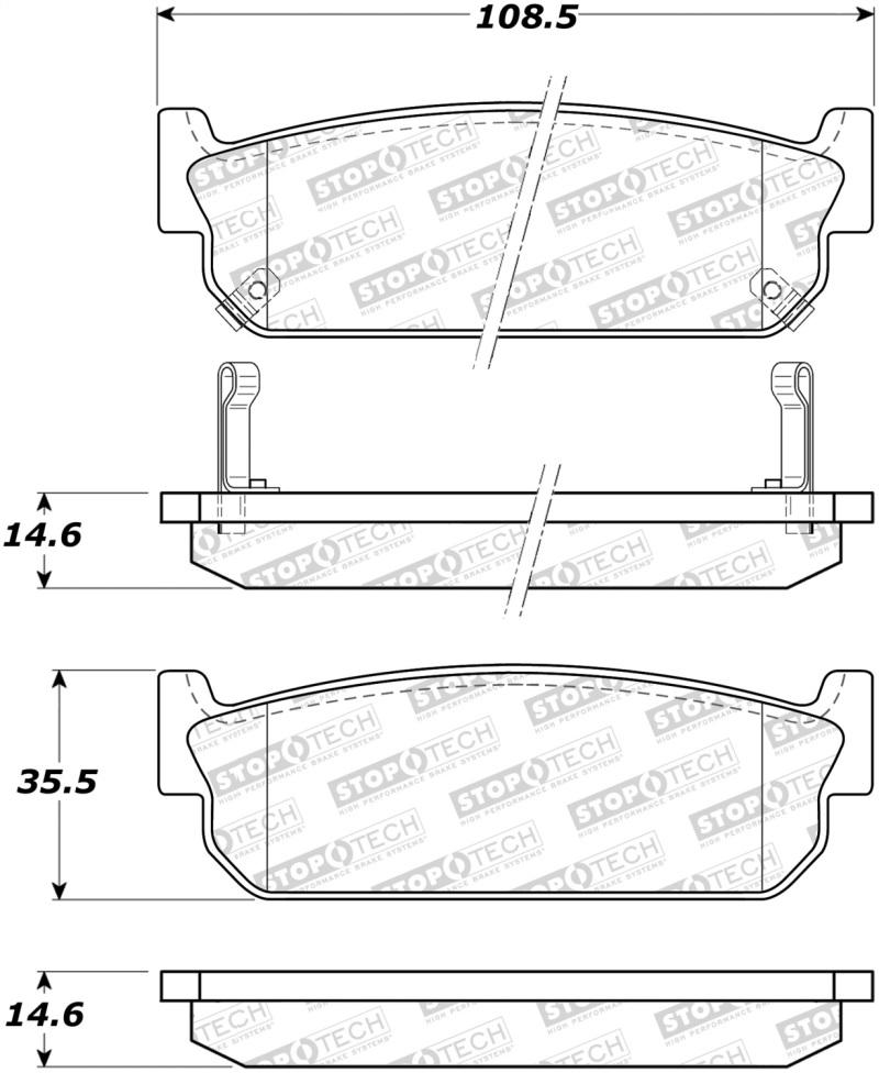 StopTech Street Brake Pads - Front 308.05880 Main Image