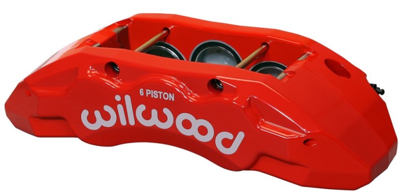 Wilwood Caliper-TX6R- R/H - Red 1.75/1.62/1.62in Pistons 1.38in Disc 120-13817-RD