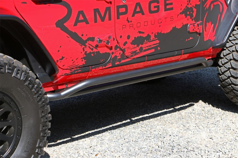 Rampage 2018-2019 Jeep Wrangler(JL) Unlimited Sport S 4-Door Rail Slide Step - Black 26631