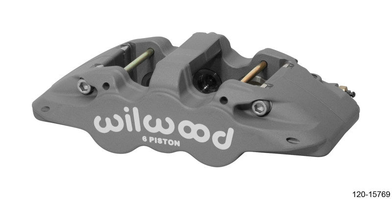 Wilwood Caliper-Aero6-L/H - Type III Ano 1.62/1.12/1.12in Pistons 1.25in Disc 120-15769