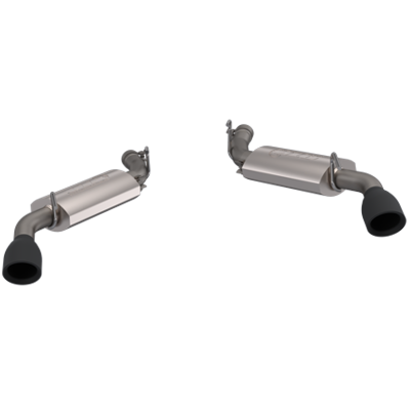 QTP 10-13 Chevrolet Camaro SS 6.2L 304SS AR3 Axle Back Exhaust w/4.5in Black Tips 600110B Main Image