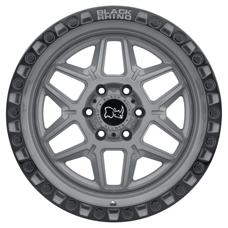 Black Rhino Kelso 17x9.0 5x139.7 ET00 CB 78.1 Battleship Gray w/Black Lip Edge & Black Bolts Wheel 1790KLS005140G78 Main Image