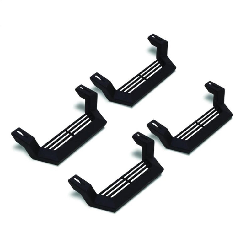 Rampage 1999-2019 Jeep Rock Rail Short Step Universal 4 Piece Set - Black 26410034