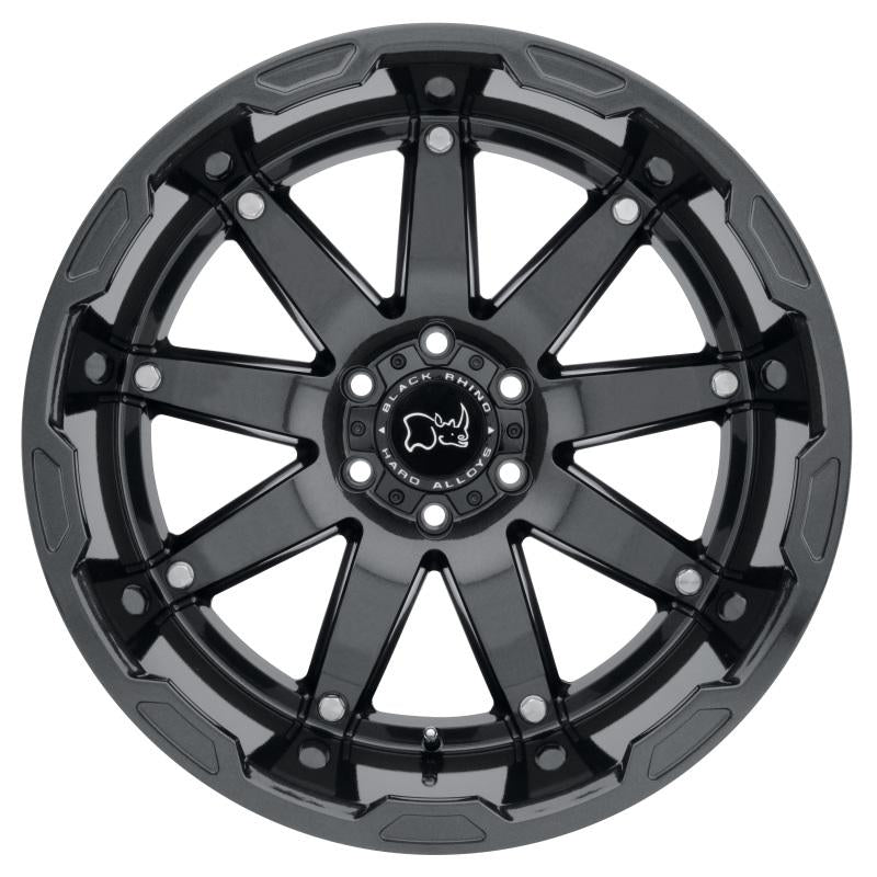 Black Rhino Oceano 18x9.5 5x139.7 ET00 CB 78.1 Gloss Gunblack w/Stainless Bolts Wheel 1895OCN005140B78 Main Image