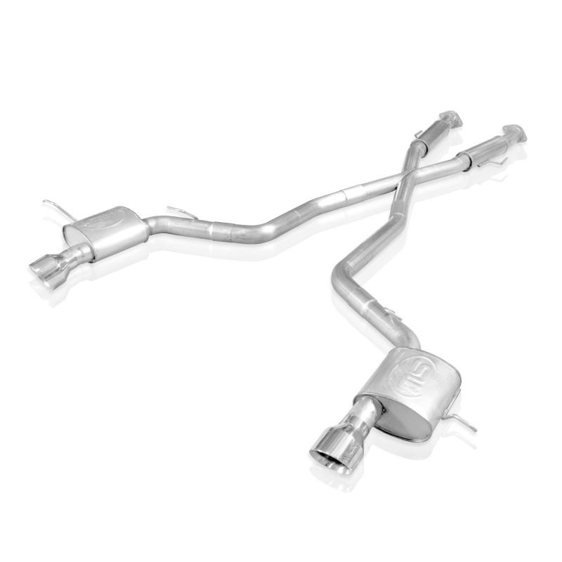 Stainless Works 2012-17 Jeep Grand Cherokee 6.4L Catback S-Tube Mufflers X-Pipe JEEP64CB-S Main Image