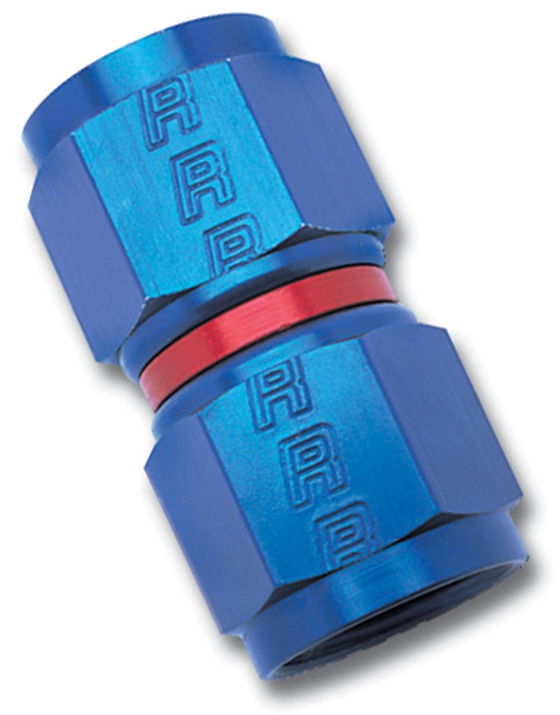 Russell -12 AN Straight Swivel Coupler (Red/Blue Finish)