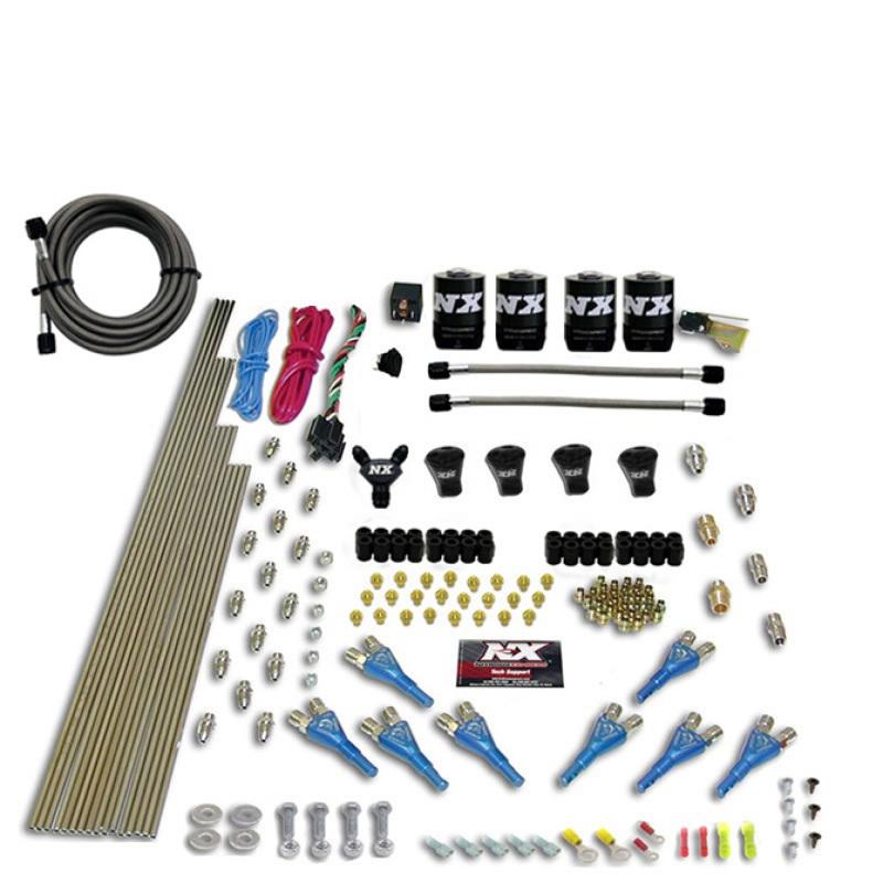 Nitrous Express Pro-Shk/Gas Nitrous Kit (200-600HP) 4 Solenoids w/o Bottle 92006-00 Main Image