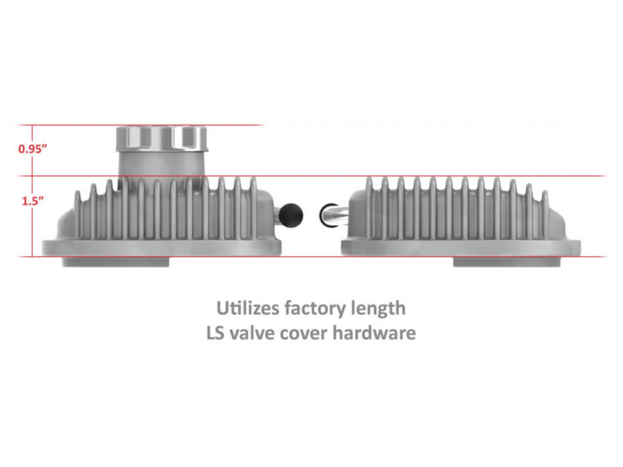 Holley Vintage Series Finned LS Valve Covers