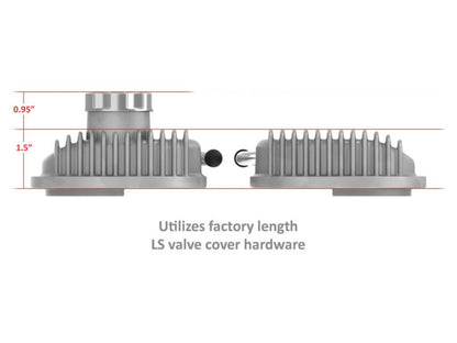 Holley Vintage Series Finned LS Valve Covers