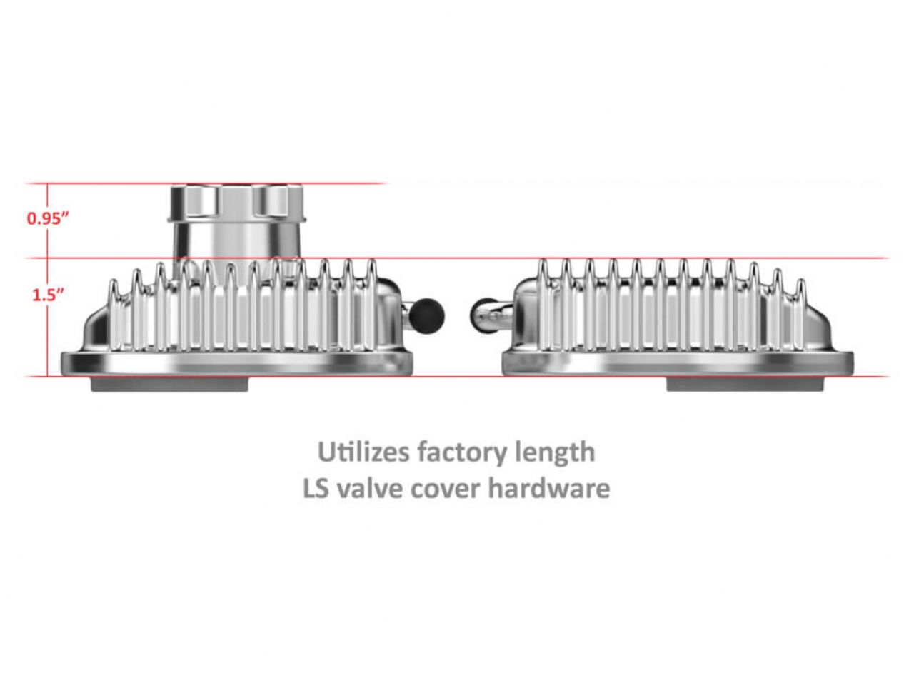 Holley Vintage Series Finned LS Valve Covers