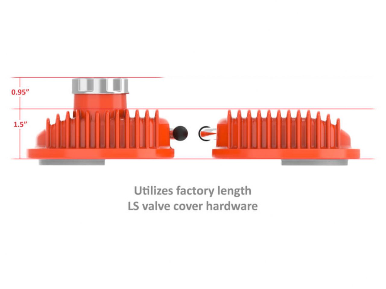 Holley Vintage Series Finned LS Valve Covers, Standard Height