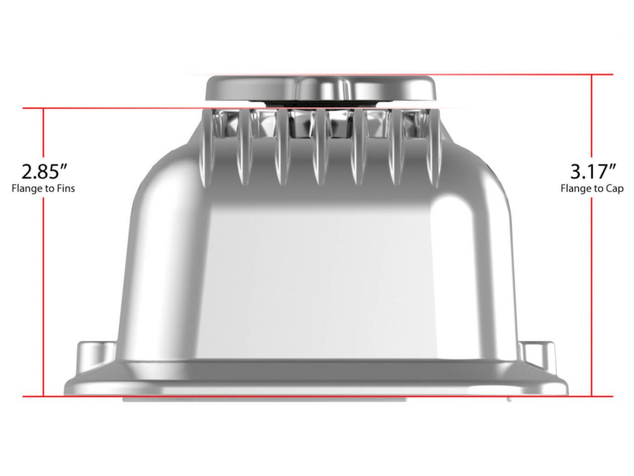 Holley Small Block Chevy "Muscle Series" Valve covers, Finned - Polished