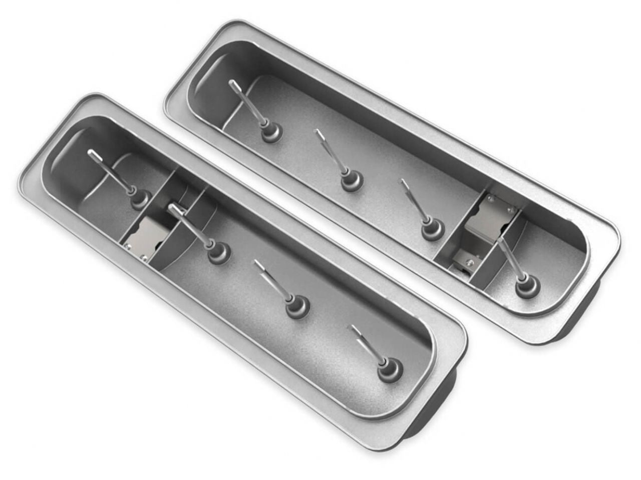 Holley GM Muscle Series Center Bolt Valve Covers - Satin Black