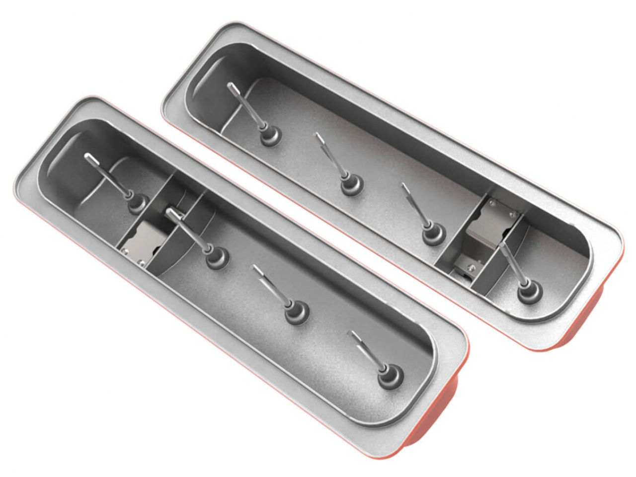 Holley GM Muscle Series Center Bolt Valve Covers - Factory Orange