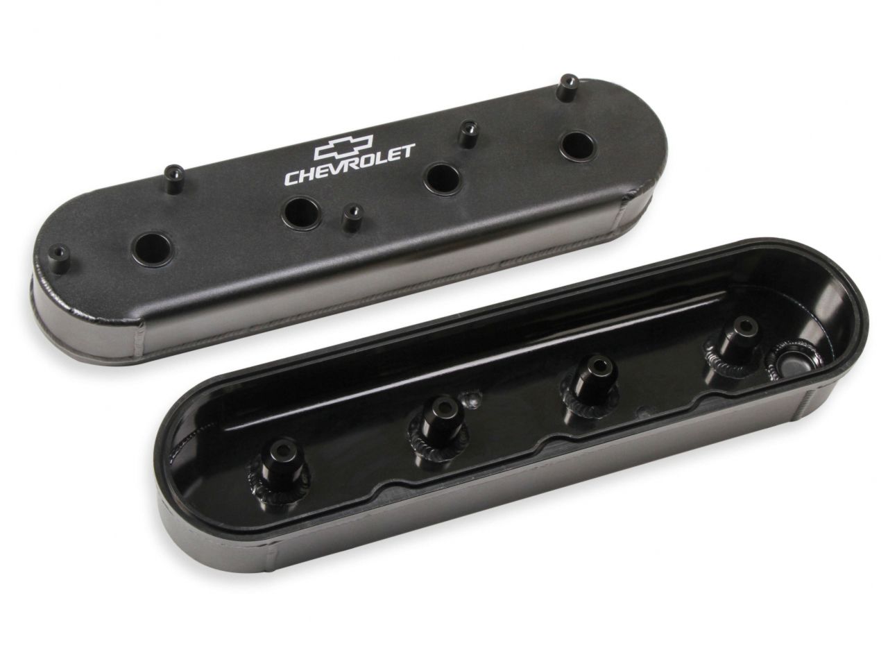 Holley GM Track Series LS Valve Covers - Satin Black