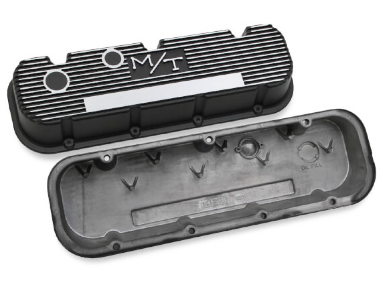 Holley M/T Valve Covers For Big Block Chevy Engines - Satin Black