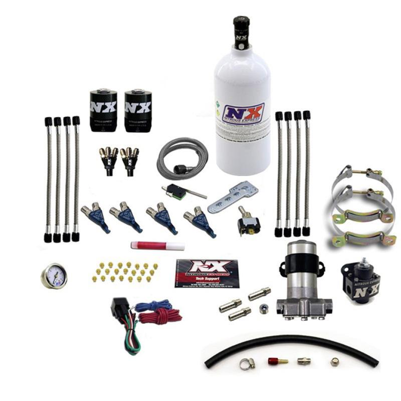 Nitrous Express 4 Cyl Piranha Nitrous Kit (Pro-Mod) w/2.5lb Bottle 60006P Main Image