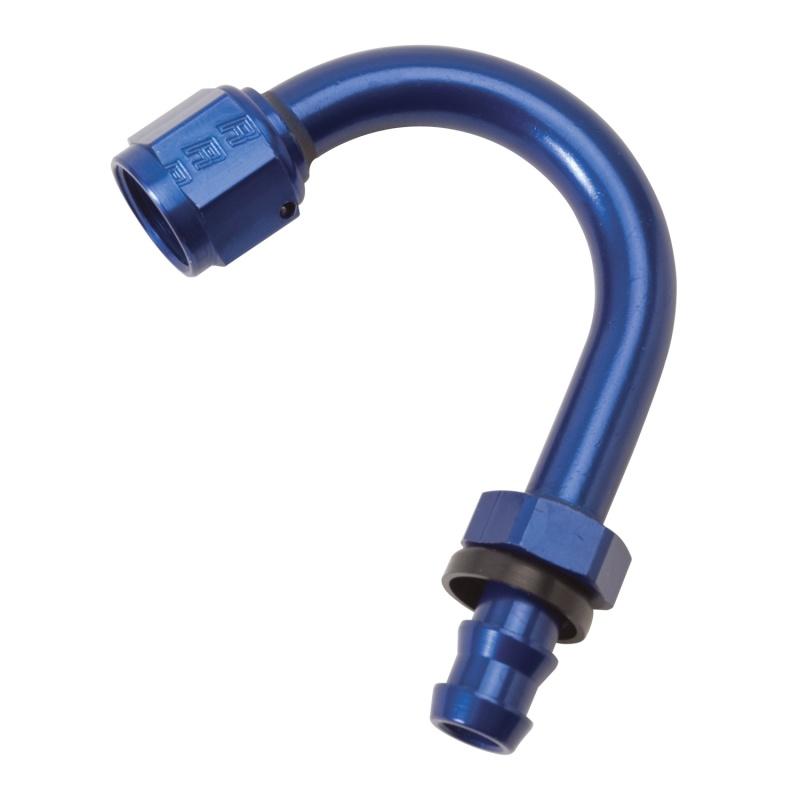 Russell Performance -6 AN Twist-Lok 150 Degree Hose End (1in Radius) 624300 Main Image