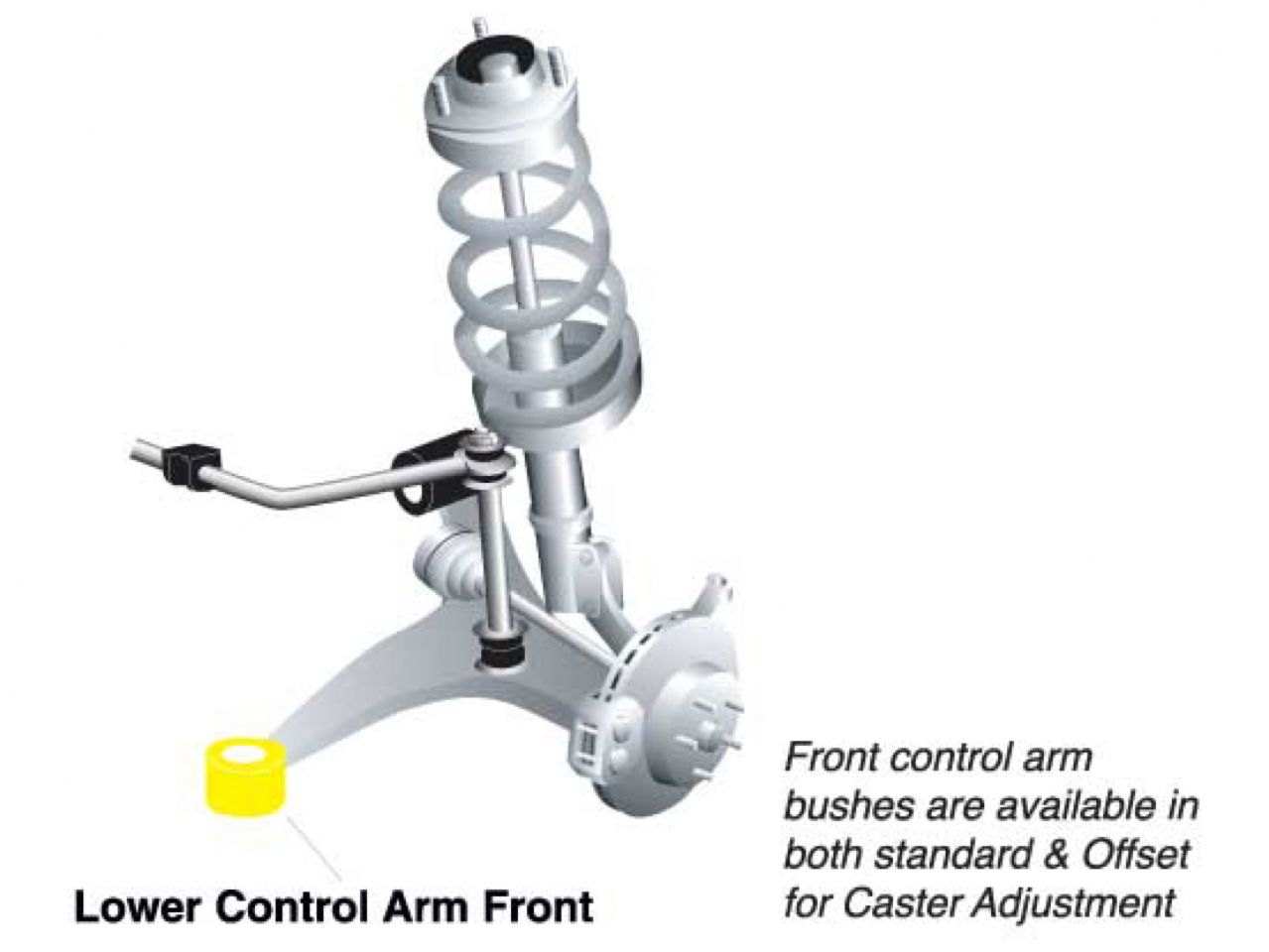 Whiteline Control arm - lower inner front bushing