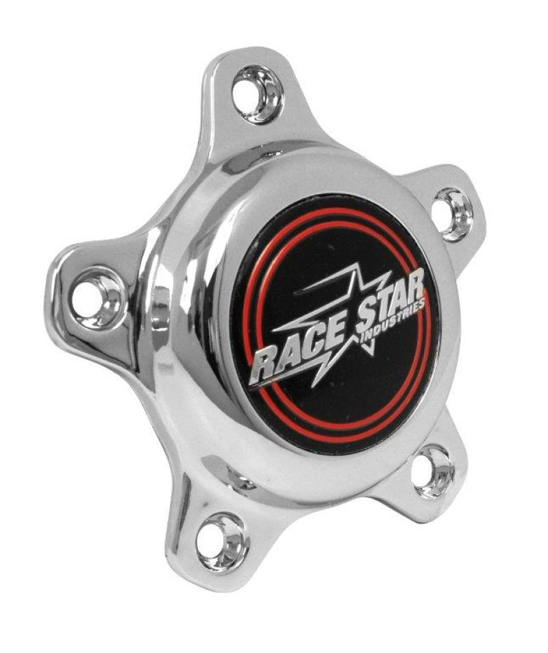 Race Star 5 Lug Cap Tall Plastic Chrome (incl. Medallion & Screws) 615-5095-1