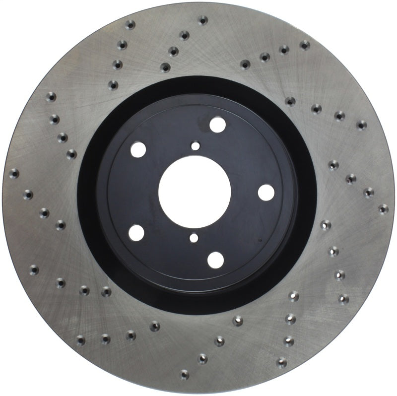 StopTech Sport Cross Drilled Brake Rotor; Front Right