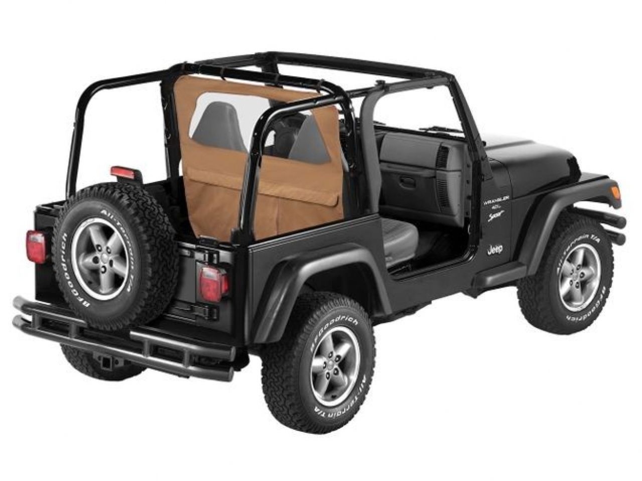 Bestop Jeep 97-02 Wrangler;, Black Denim, Each