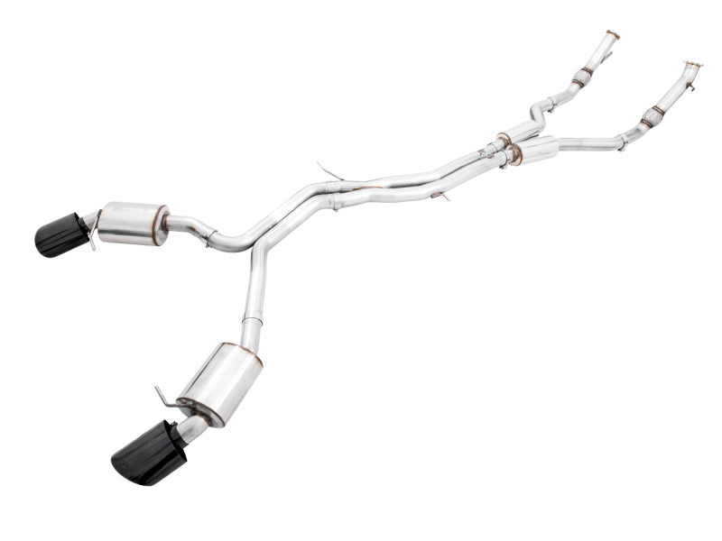 AWE Tuning Audi B9 RS 5 2.9L (Res.For Performance Cat) Touring Edition Exhaust w/ Diamond Black Tips 3015-33112