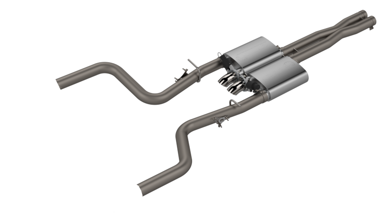 QTP 15-18 Dodge Challenger 6.2L/6.4L 304SS Screamer Cat-Back Exhaust w/3in Tips 430115 Main Image