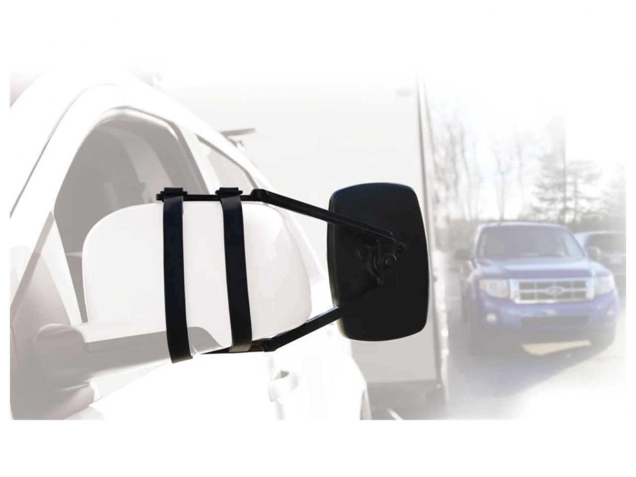 Camco Towing Mirror Clamp-On - Single Mirror Bilingual