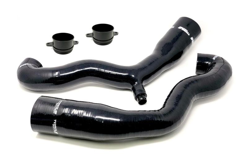 Torque Solution Turbo Inlet Hose Black: Porsche 997.1 TT / GT2 TS-POR-446 Main Image