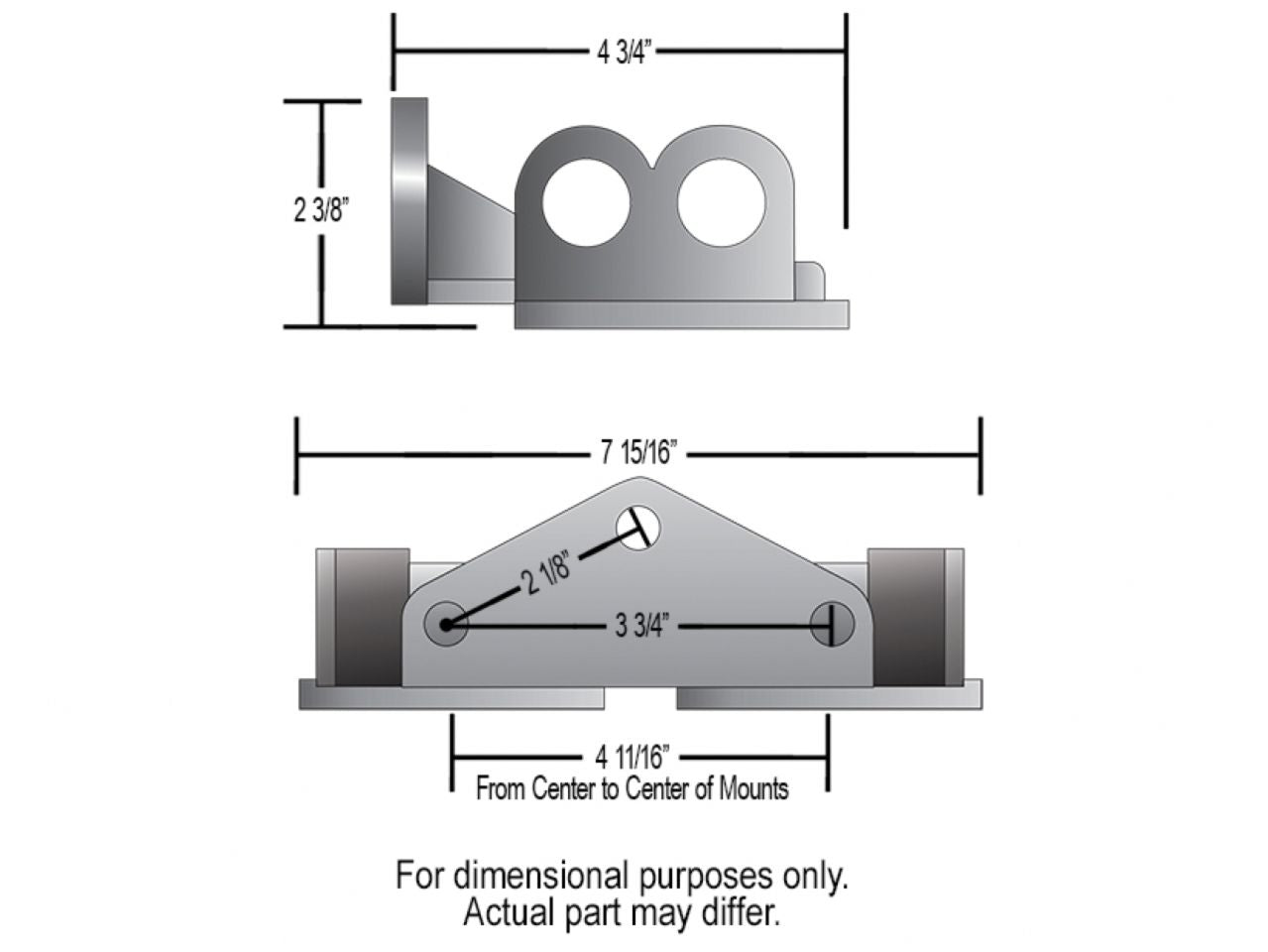 Derale Side Mount Seat Bracket 25707 Item Image