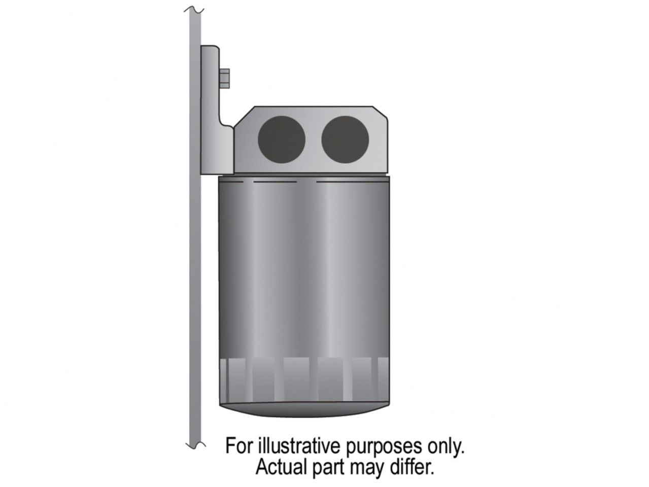 Derale Single Side-Ports Filter Mount (1/2 NPT)