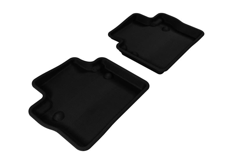 3D MAXpider 2007-2016 Volvo S80 Kagu 2nd Row Floormats - Black L1VV00221509 Main Image