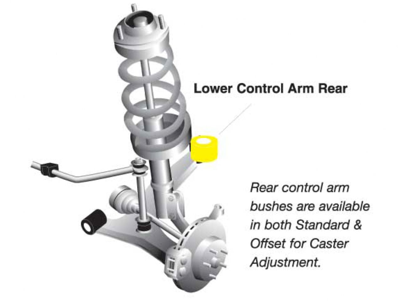 Whiteline Control arm - lower inner rear bushing