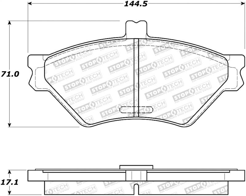 StopTech Street Brake Pads 308.06780 Main Image