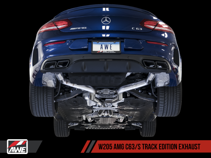 AWE Tuning Mercedes-Benz W205 AMG C63/S Coupe Track Edition Exhaust System (no tips) 3020-31020 Main Image