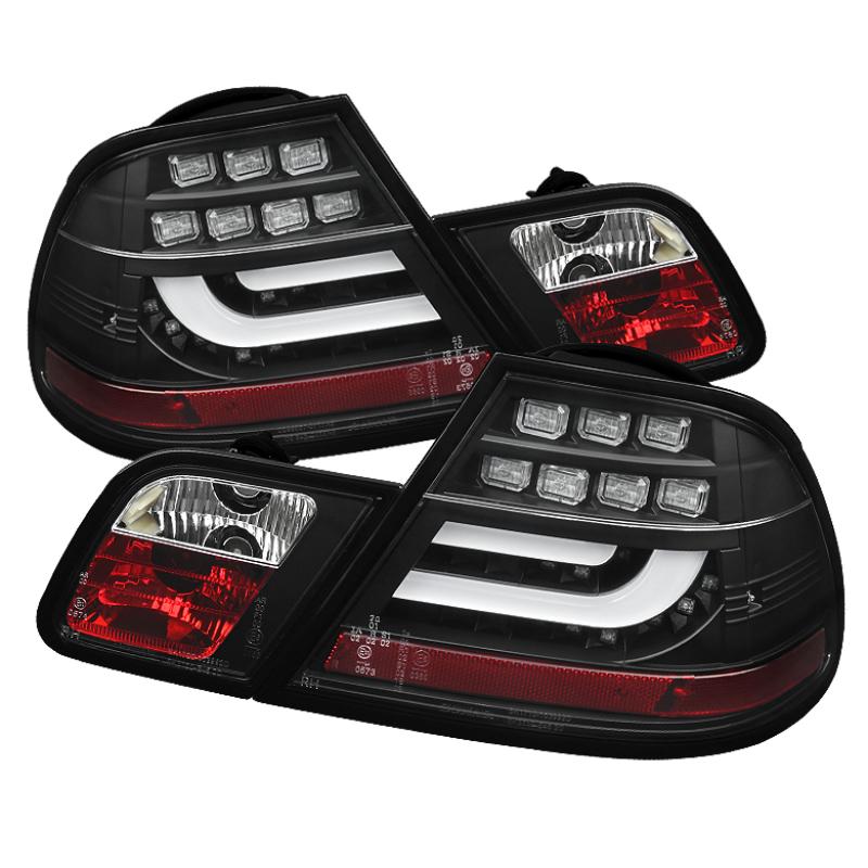 Spyder BMW E46 00-03 2Dr Coupe Light Bar LED Tail Lights Blk ALT-YD-BE4600-LBLED-BK 5073815 Main Image