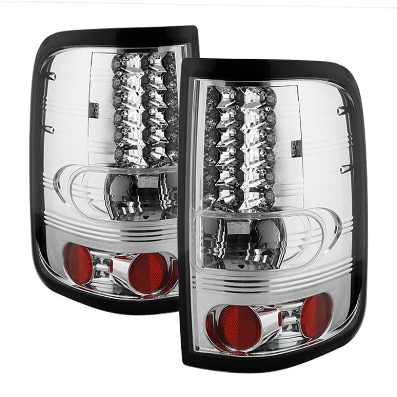 Spyder Ford F150 Styleside 04-08 (Not Fit Heritage & SVT)LED Tail Lights Chrome ALT-YD-FF15004-LED-C 5003256 Main Image