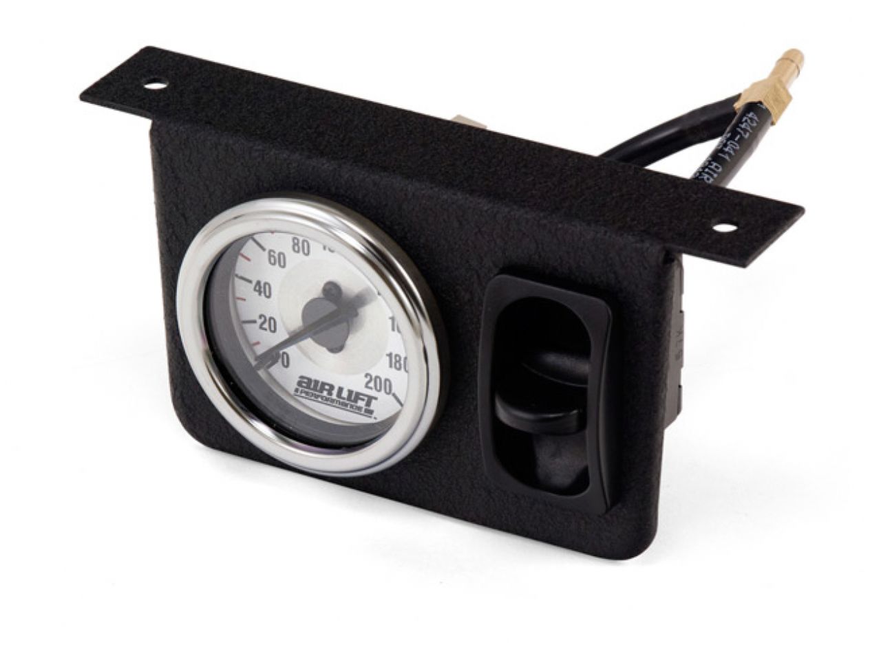 AIRLIFT Single Needle Gauge Panel with one paddle switch- 200 PSI