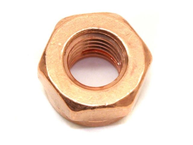Diftech Copper Metric Flange Exhaust Lock Nut M10 x 1.50