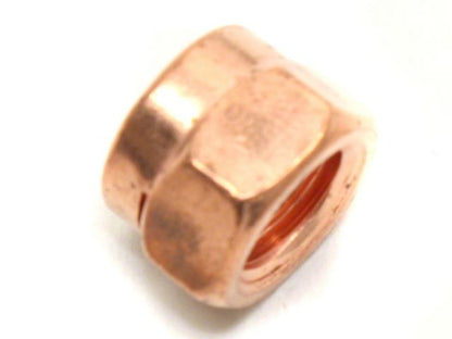 Diftech Copper Metric Flange Exhaust Lock Nut M10 x 1.50