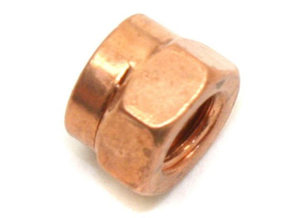 Diftech Copper Metric Flange Exhaust Lock Nut M6 x 1.00