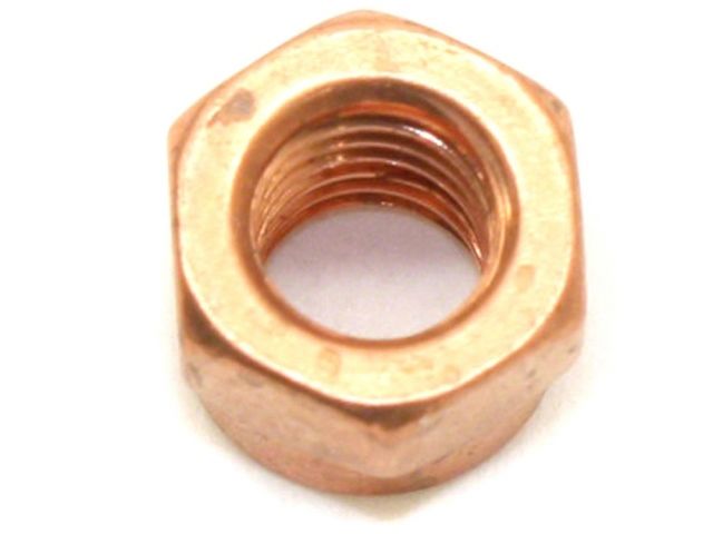 Diftech Copper Metric Flange Exhaust Lock Nut M6 x 1.00