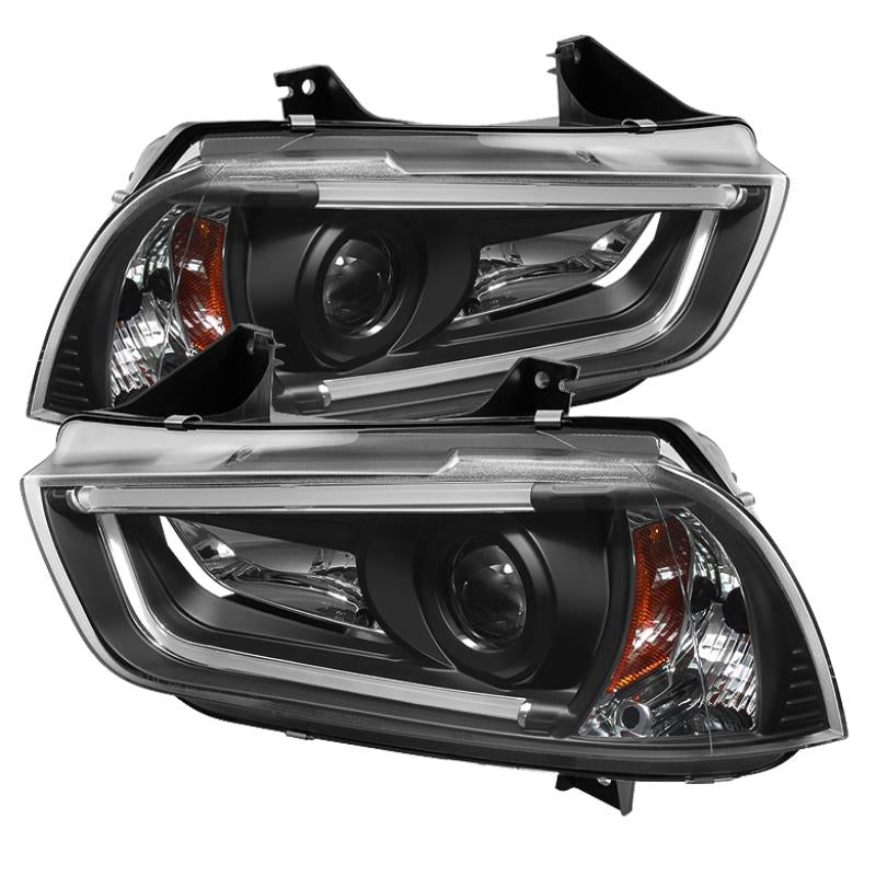 Spyder Dodge Charger 11-14 Projector Headlights Xenon/HID- Light DRL Blk PRO-YD-DCH11-LTDRL-HID-BK 5074201 Main Image