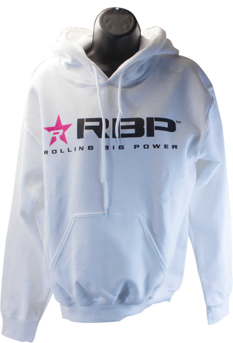 RBP Hoodie - White w/Pink Star - Small RBP-HPSW-S Main Image