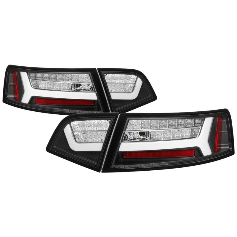 Spyder 09-12 Audi A6 LED Tail Lights - Black (ALT-YD-AA609-LED-BK) 5085160 Main Image