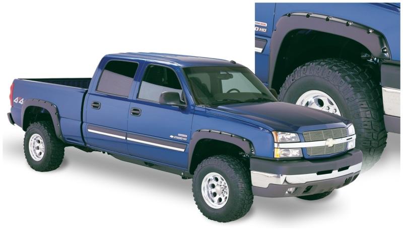 Bushwacker 07-07 Chevy Silverado 1500 Classic Fleetside Pocket Style Flares 4pc - Black 40918-02 Main Image