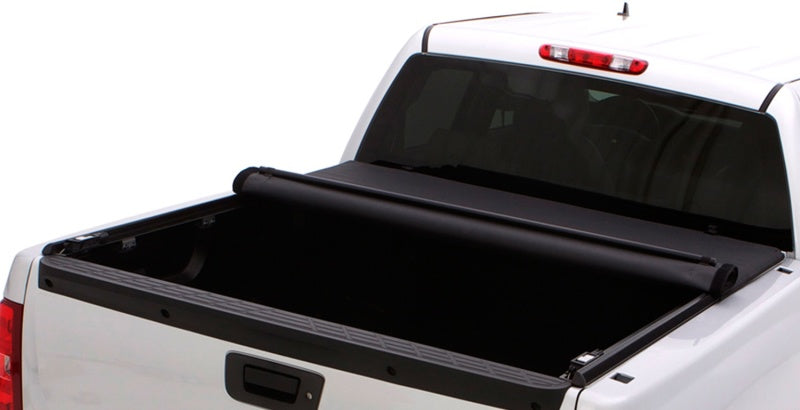 Lund 99-07 Ford F250/F350/F450 Super Duty (8ft bed) Genesis Roll Up Tonneau Cover - Black 960253